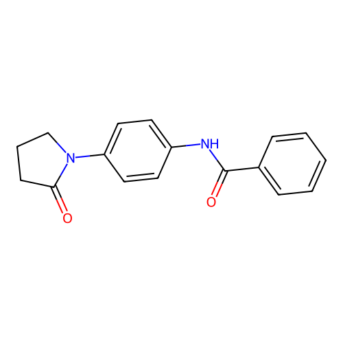 N-[4-(2-oxopyrrolidin-1-yl)phenyl]benzamide structure