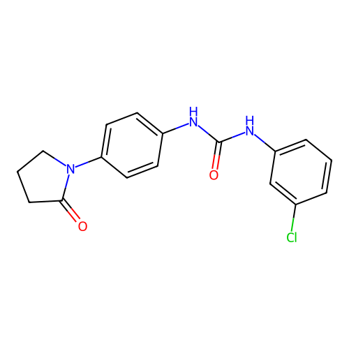1-(3-Chlorophenyl)-3-[4-(2-oxopyrrolidin-1-yl)phenyl]urea structure