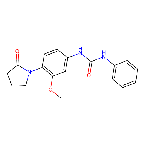 1-(3-Methoxy-4-(2-oxopyrrolidin-1-yl)phenyl)-3-phenylurea structure