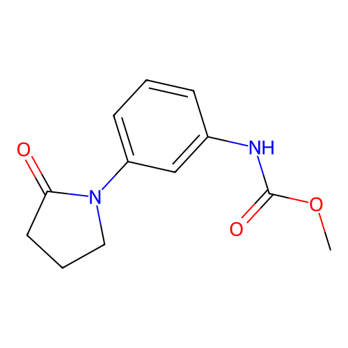 Methyl (3-(2-oxopyrrolidin-1-yl)phenyl)carbamate structure