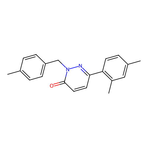 6-(2,4-dimethylphenyl)-2-(4-methylbenzyl)pyridazin-3(2H)-one structure
