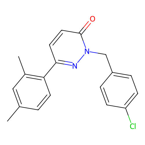 2-(4-chlorobenzyl)-6-(2,4-dimethylphenyl)pyridazin-3(2H)-one structure