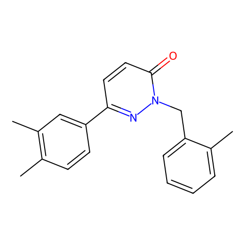 6-(3,4-Dimethylphenyl)-2-[(2-methylphenyl)methyl]pyridazin-3-one structure