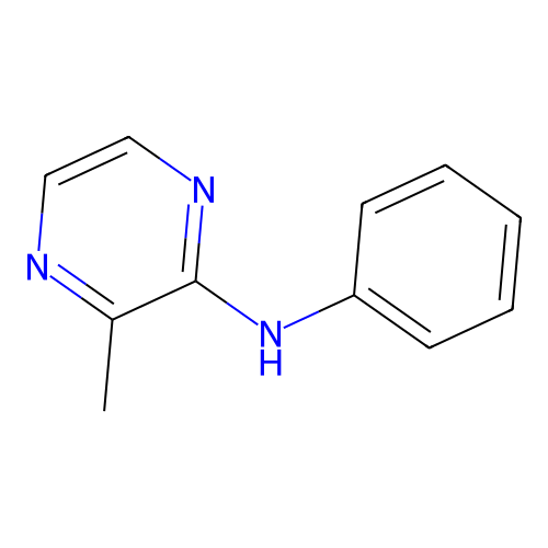 3-methyl-N-phenylpyrazin-2-amine structure