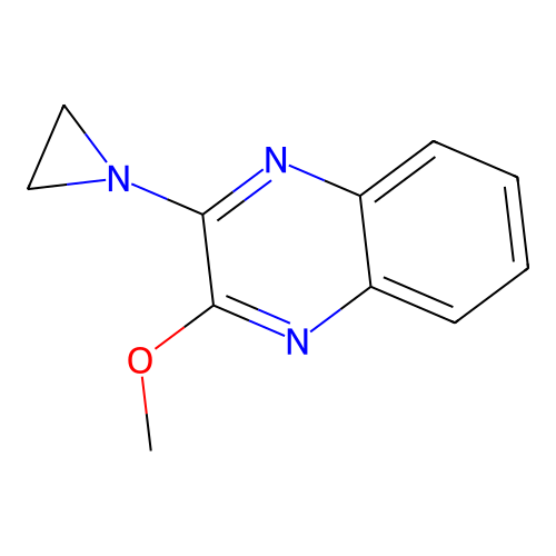 Quinoxaline, 2-(1-aziridinyl)-3-methoxy- structure