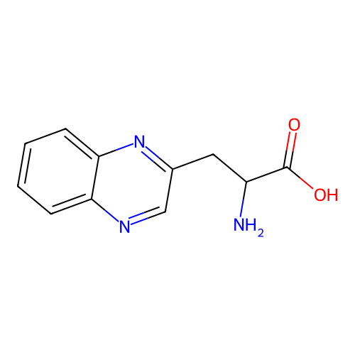 2-Amino-3-(quinoxalin-2-yl)propanoic acid structure