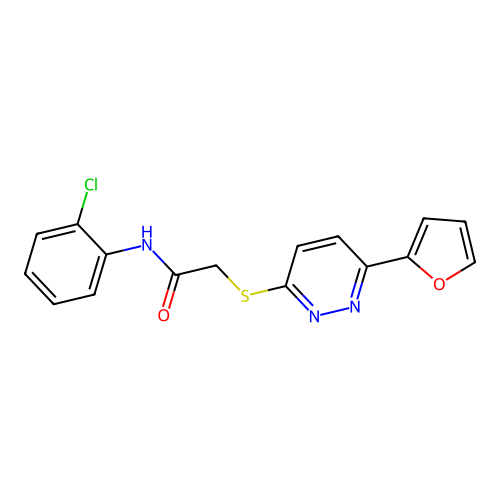 N-(2-chlorophenyl)-2-((6-(furan-2-yl)pyridazin-3-yl)thio)acetamide structure