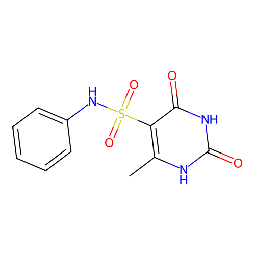 6-methyl-2,4-dioxo-N-phenyl-1,2,3,4-tetrahydropyrimidine-5-sulfonamide structure