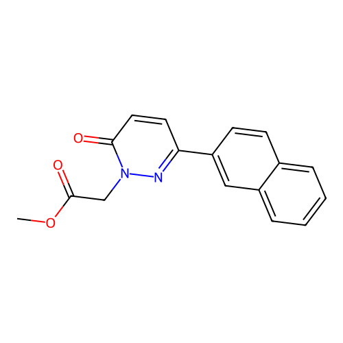 Methyl 2-(3-naphthalen-2-yl-6-oxopyridazin-1-yl)acetate structure