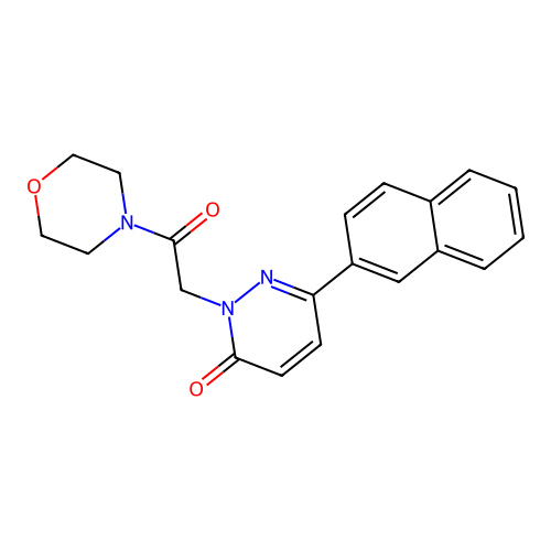 2-[2-(morpholin-4-yl)-2-oxoethyl]-6-(naphthalen-2-yl)pyridazin-3(2H)-one structure
