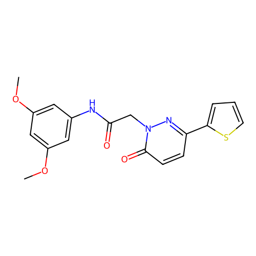 N-(3,5-dimethoxyphenyl)-2-(6-oxo-3-(thiophen-2-yl)pyridazin-1(6H)-yl)acetamide structure
