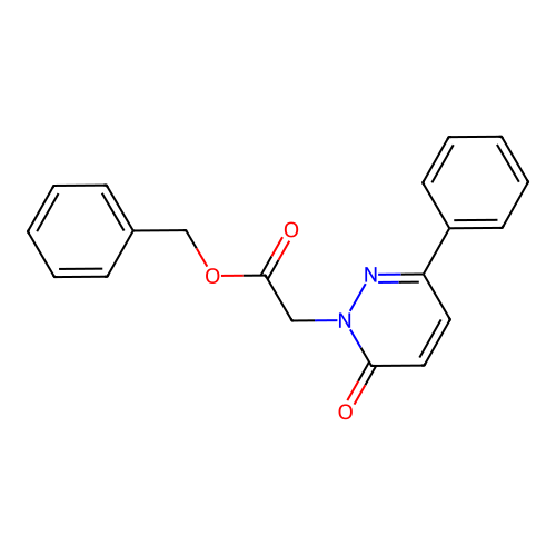 benzyl (6-oxo-3-phenylpyridazin-1(6H)-yl)acetate structure
