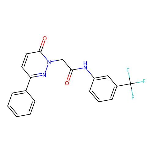 2-(6-oxo-3-phenylpyridazin-1(6H)-yl)-N-(3-(trifluoromethyl)phenyl)acetamide structure