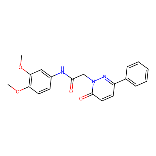 N-(3,4-dimethoxyphenyl)-2-(6-oxo-3-phenylpyridazin-1(6H)-yl)acetamide structure