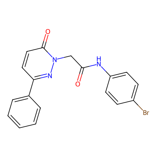N-(4-bromophenyl)-2-(6-oxo-3-phenylpyridazin-1(6H)-yl)acetamide structure
