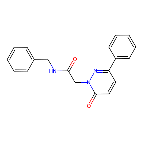 N-benzyl-2-(6-oxo-3-phenylpyridazin-1(6H)-yl)acetamide structure