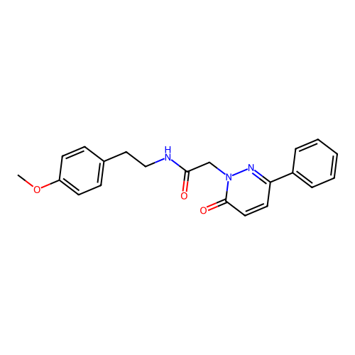 N-(4-methoxyphenethyl)-2-(6-oxo-3-phenylpyridazin-1(6H)-yl)acetamide structure