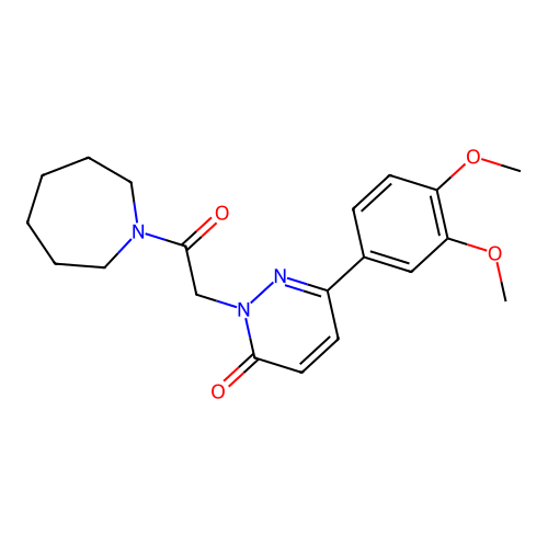 2-(2-(azepan-1-yl)-2-oxoethyl)-6-(3,4-dimethoxyphenyl)pyridazin-3(2H)-one structure