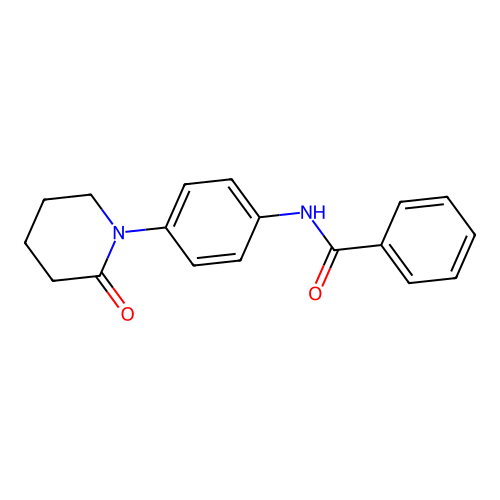 N-[4-(2-oxopiperidin-1-yl)phenyl]benzamide structure