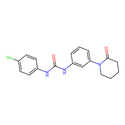 1-(4-Chlorophenyl)-3-[3-(2-oxopiperidin-1-yl)phenyl]urea structure
