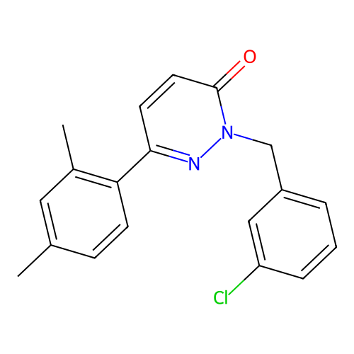 2-(3-chlorobenzyl)-6-(2,4-dimethylphenyl)pyridazin-3(2H)-one structure