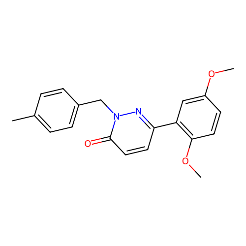 6-(2,5-dimethoxyphenyl)-2-(4-methylbenzyl)pyridazin-3(2H)-one structure