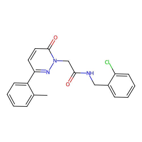 N-(2-chlorobenzyl)-2-(6-oxo-3-(o-tolyl)pyridazin-1(6H)-yl)acetamide structure