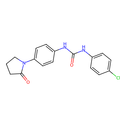 1-(4-Chlorophenyl)-3-[4-(2-oxopyrrolidin-1-yl)phenyl]urea structure