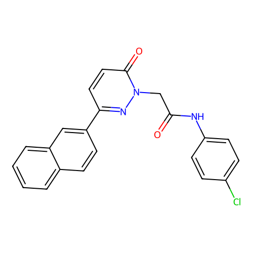 N-(4-chlorophenyl)-2-(3-(naphthalen-2-yl)-6-oxopyridazin-1(6H)-yl)acetamide structure