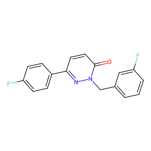 2-(3-fluorobenzyl)-6-(4-fluorophenyl)pyridazin-3(2H)-one structure