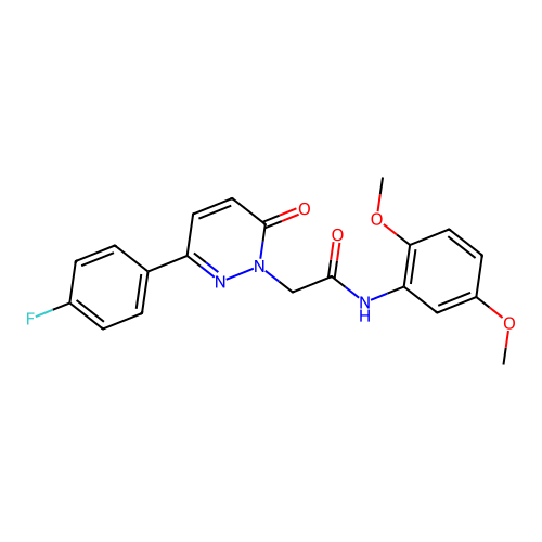 N-(2,5-dimethoxyphenyl)-2-(3-(4-fluorophenyl)-6-oxopyridazin-1(6H)-yl)acetamide structure