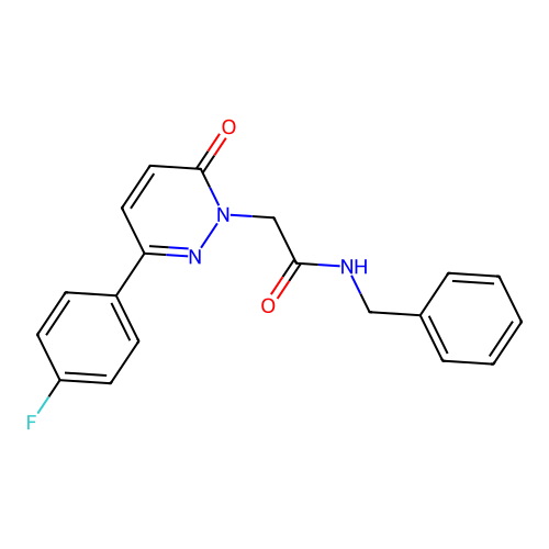 N-benzyl-2-(3-(4-fluorophenyl)-6-oxopyridazin-1(6H)-yl)acetamide structure