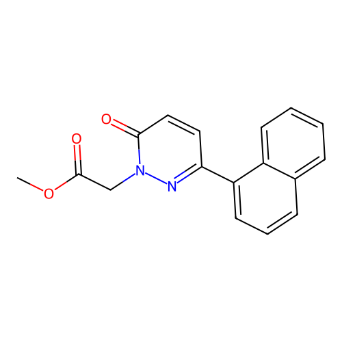 Methyl 2-(3-naphthalen-1-yl-6-oxopyridazin-1-yl)acetate structure