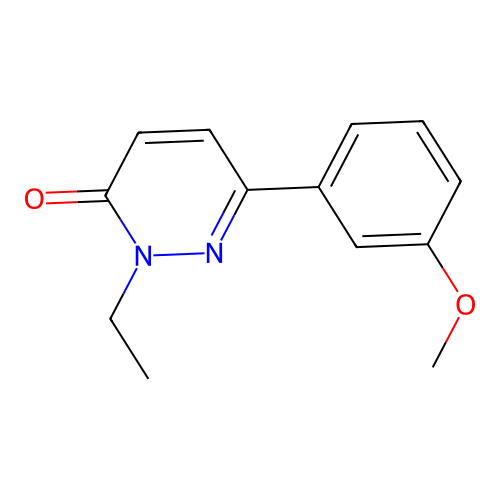 2-Ethyl-6-(3-methoxyphenyl)pyridazin-3-one structure