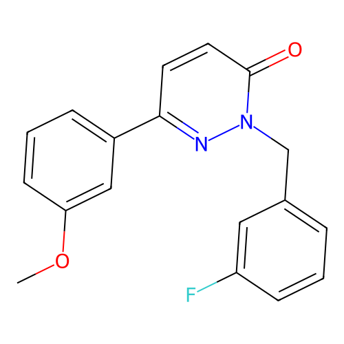 2-(3-fluorobenzyl)-6-(3-methoxyphenyl)pyridazin-3(2H)-one structure