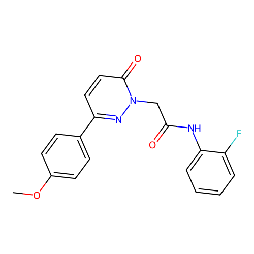 N-(2-fluorophenyl)-2-(3-(4-methoxyphenyl)-6-oxopyridazin-1(6H)-yl)acetamide structure