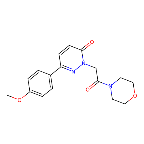 6-(4-methoxyphenyl)-2-(2-morpholino-2-oxoethyl)pyridazin-3(2H)-one structure