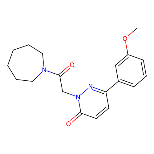 2-(2-(azepan-1-yl)-2-oxoethyl)-6-(3-methoxyphenyl)pyridazin-3(2H)-one structure