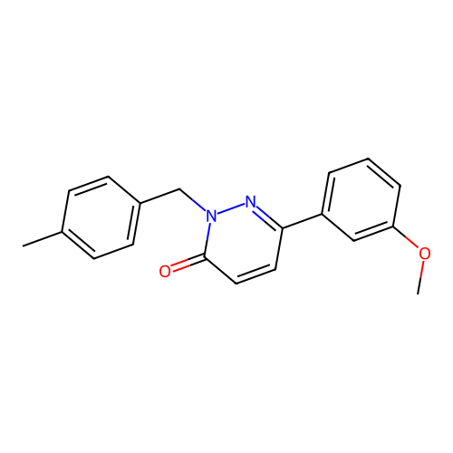6-(3-methoxyphenyl)-2-(4-methylbenzyl)pyridazin-3(2H)-one structure