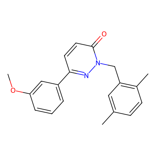 2-[(2,5-Dimethylphenyl)methyl]-6-(3-methoxyphenyl)pyridazin-3-one structure