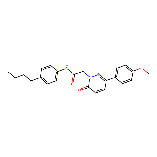 N-(4-butylphenyl)-2-(3-(4-methoxyphenyl)-6-oxopyridazin-1(6H)-yl)acetamide structure