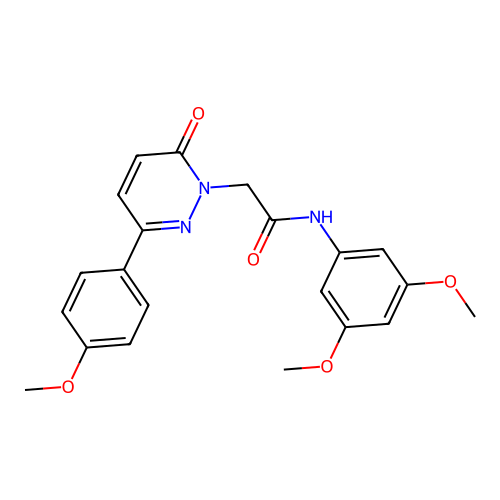 N-(3,5-dimethoxyphenyl)-2-[3-(4-methoxyphenyl)-6-oxopyridazin-1(6H)-yl]acetamide structure