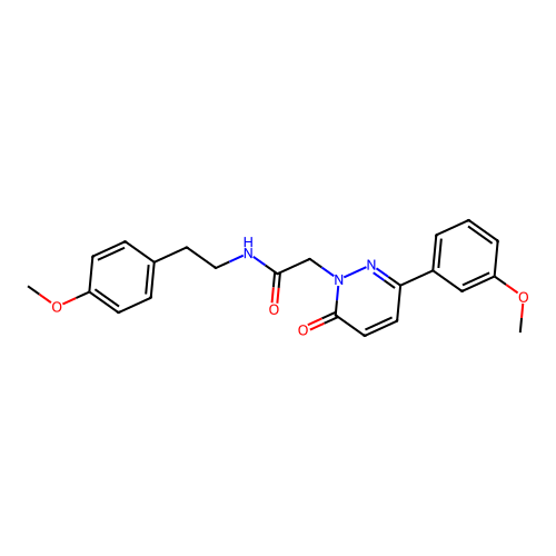 N-(4-methoxyphenethyl)-2-(3-(3-methoxyphenyl)-6-oxopyridazin-1(6H)-yl)acetamide structure