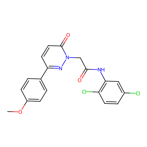 N-(2,5-dichlorophenyl)-2-(3-(4-methoxyphenyl)-6-oxopyridazin-1(6H)-yl)acetamide structure