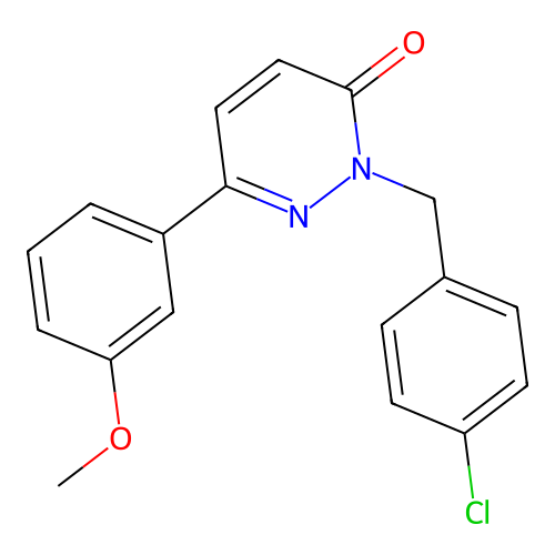 2-(4-chlorobenzyl)-6-(3-methoxyphenyl)pyridazin-3(2H)-one structure