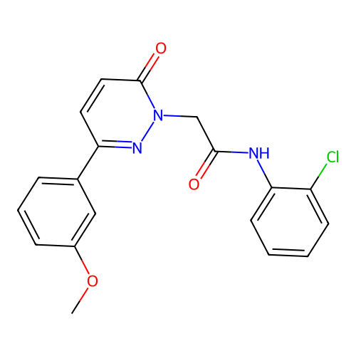 N-(2-chlorophenyl)-2-(3-(3-methoxyphenyl)-6-oxopyridazin-1(6H)-yl)acetamide structure