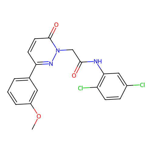 N-(2,5-dichlorophenyl)-2-(3-(3-methoxyphenyl)-6-oxopyridazin-1(6H)-yl)acetamide structure