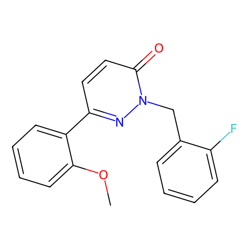 2-(2-fluorobenzyl)-6-(2-methoxyphenyl)pyridazin-3(2H)-one structure