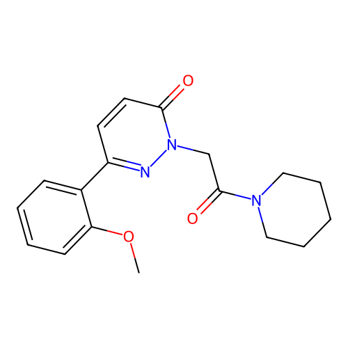 6-(2-Methoxyphenyl)-2-(2-oxo-2-piperidin-1-ylethyl)pyridazin-3-one structure