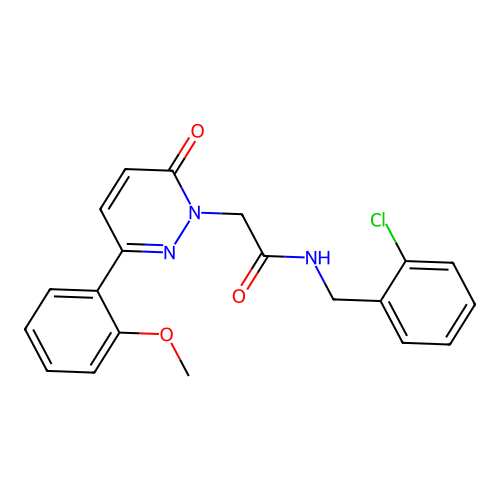 N-(2-chlorobenzyl)-2-(3-(2-methoxyphenyl)-6-oxopyridazin-1(6H)-yl)acetamide structure